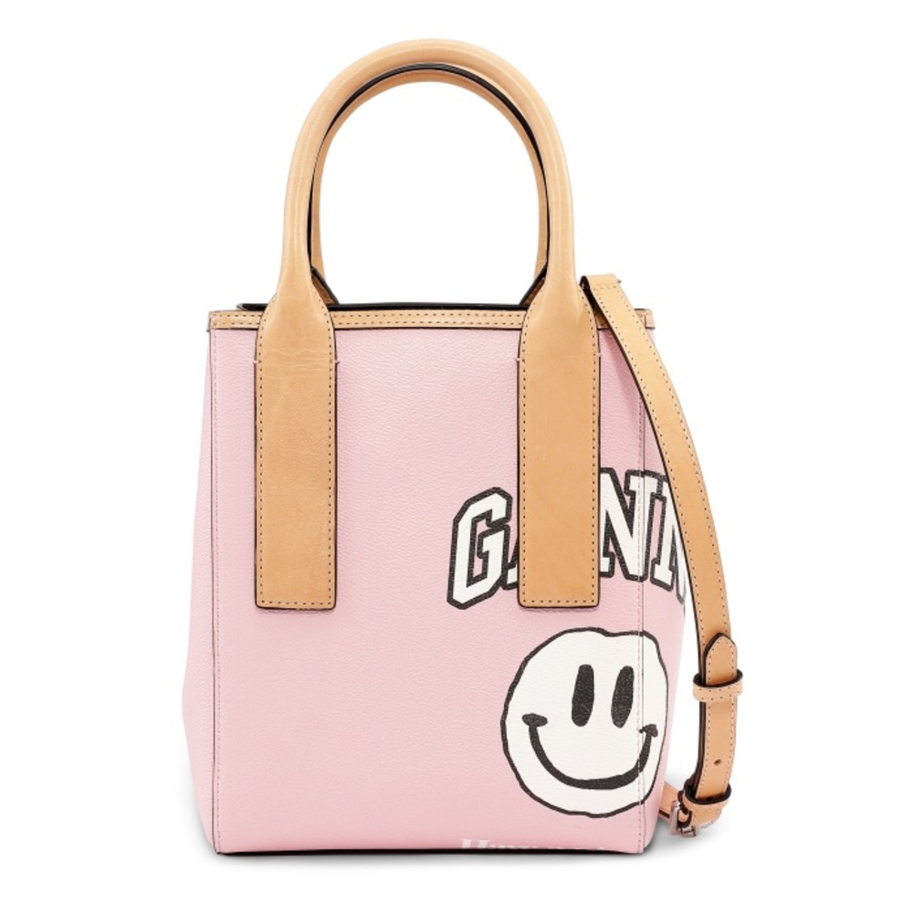 $285! GANNI Coated Canvas Small Tote Bag NEW - Picture 4 of 4